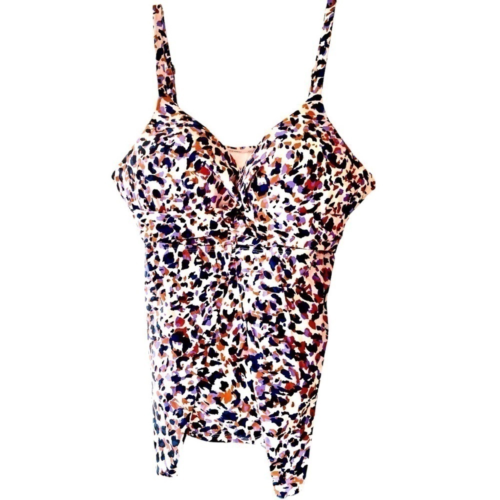 Island Escape tankini top, size 16, fly away front panels, excellent condition